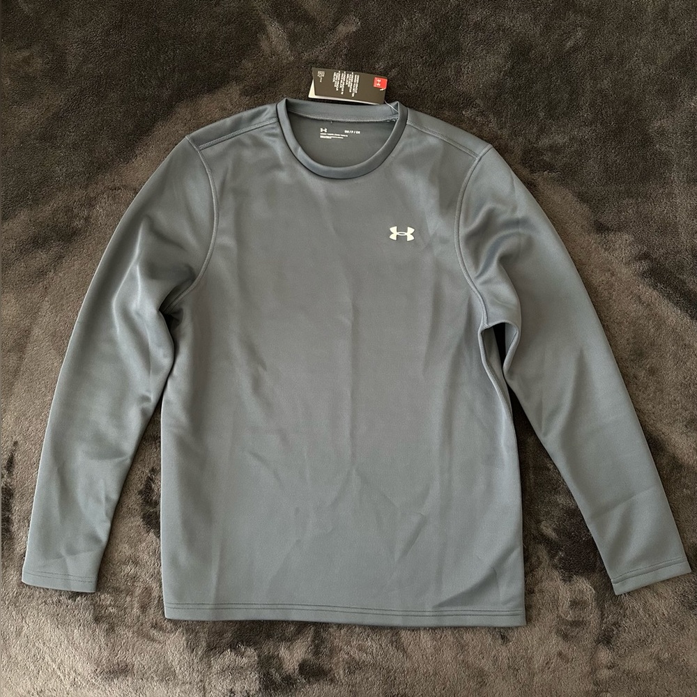 NEW Under Armour Men's UA Team Loose Crew Neck Pullover Gray 1362873 Size Small